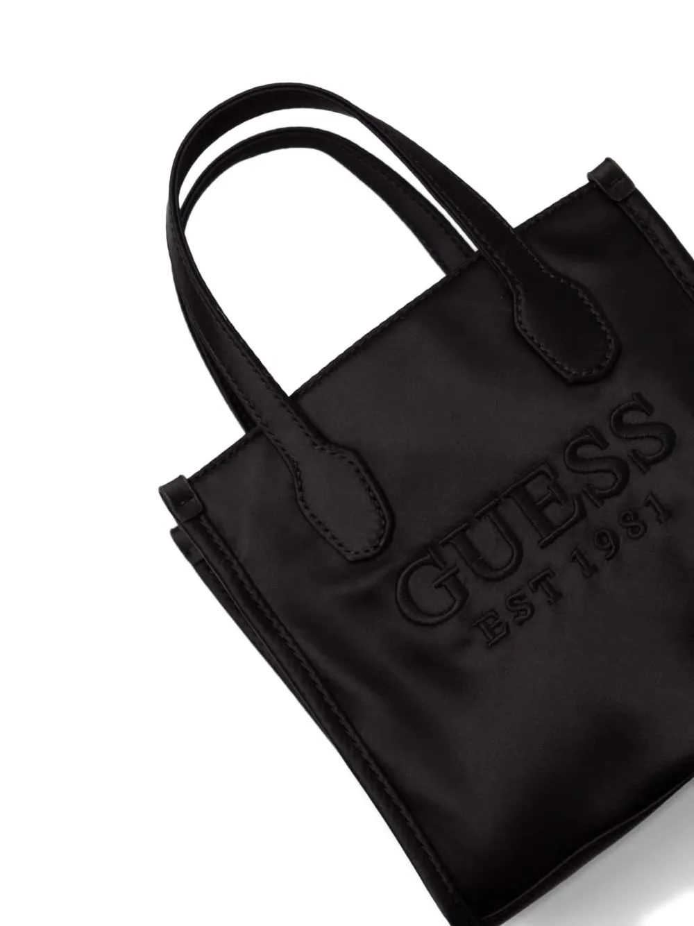 GUESS USA Shopper met geborduurd logo Zwart