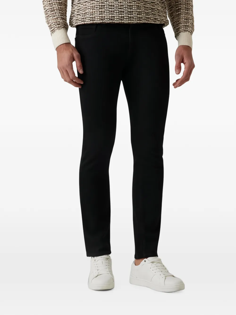 GUESS USA Miami jeans met logopatch Zwart