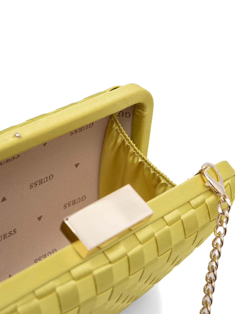 GUESS USA Clutch met logoplakkaat Groen