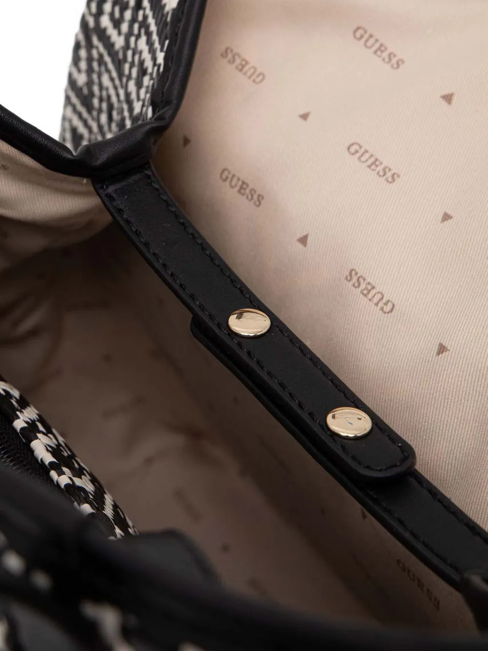 GUESS USA Shopper met grafische print Zwart