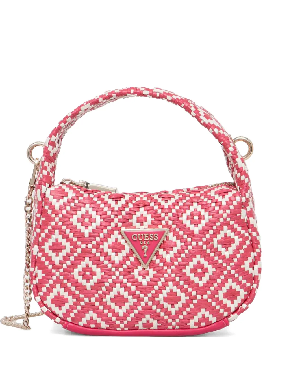 GUESS USA グラフィック トートバッグ - ピンク GUESS USA グラフィック トートバッグ - ピンク