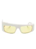 GCDS GD0043 wraparound-frame sunglasses - White