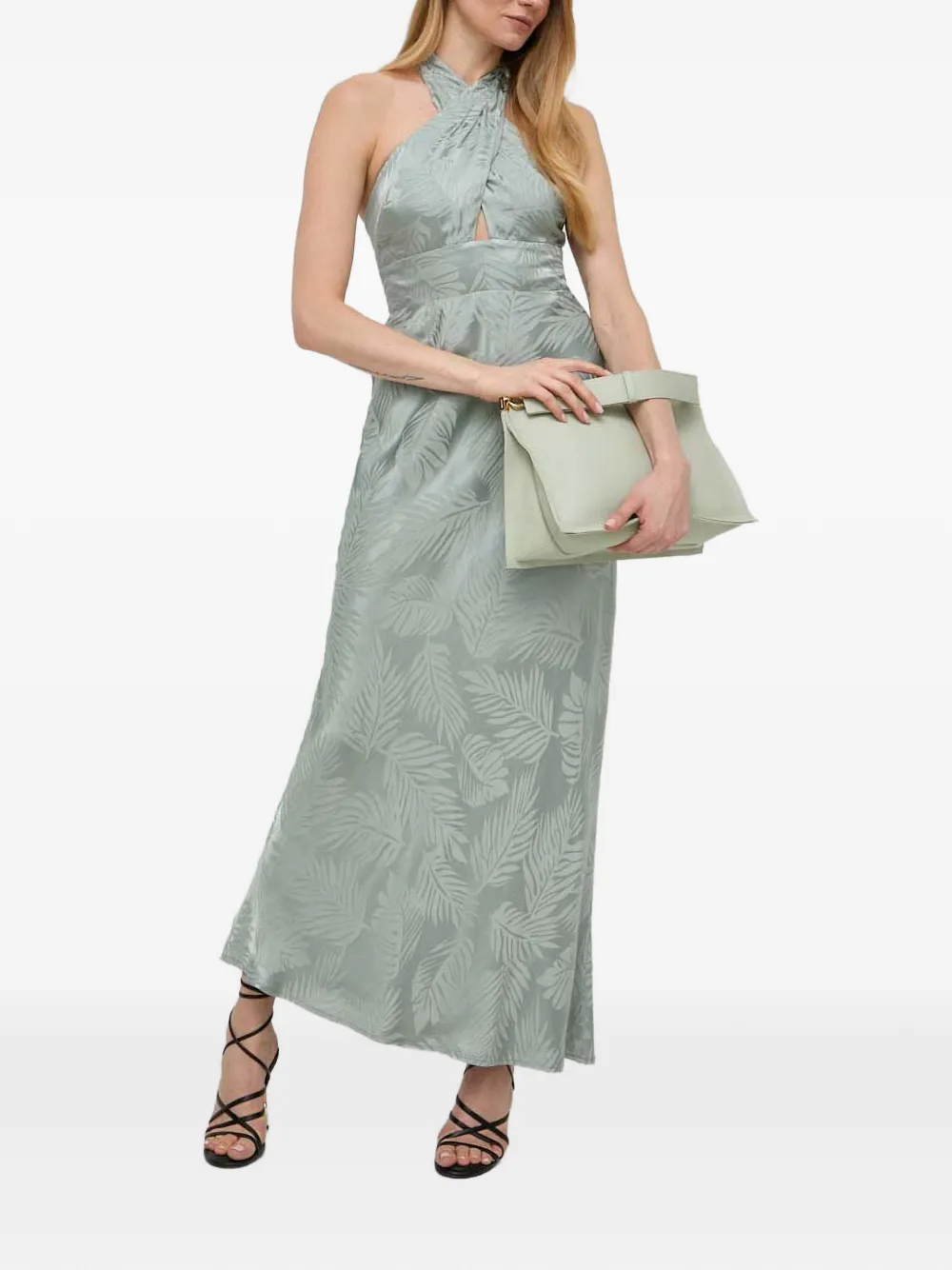 GUESS USA Maxi-jurk met bladerprint - Groen