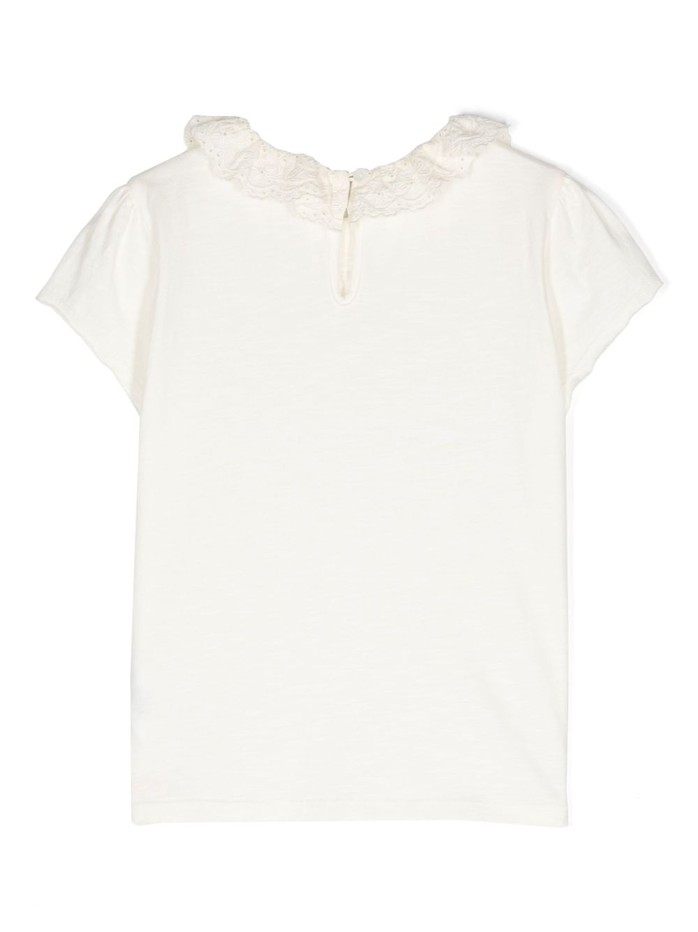 Bonton Broderie anglaise T-shirt - Beige