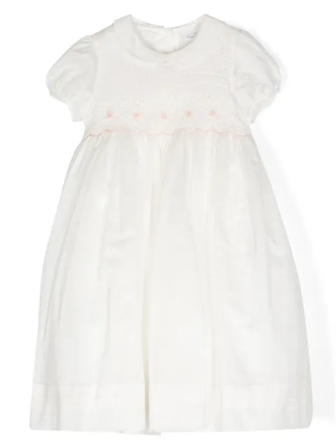POLO RALPH LAUREN KIDS vestido acampanado con detalle de pliegues
