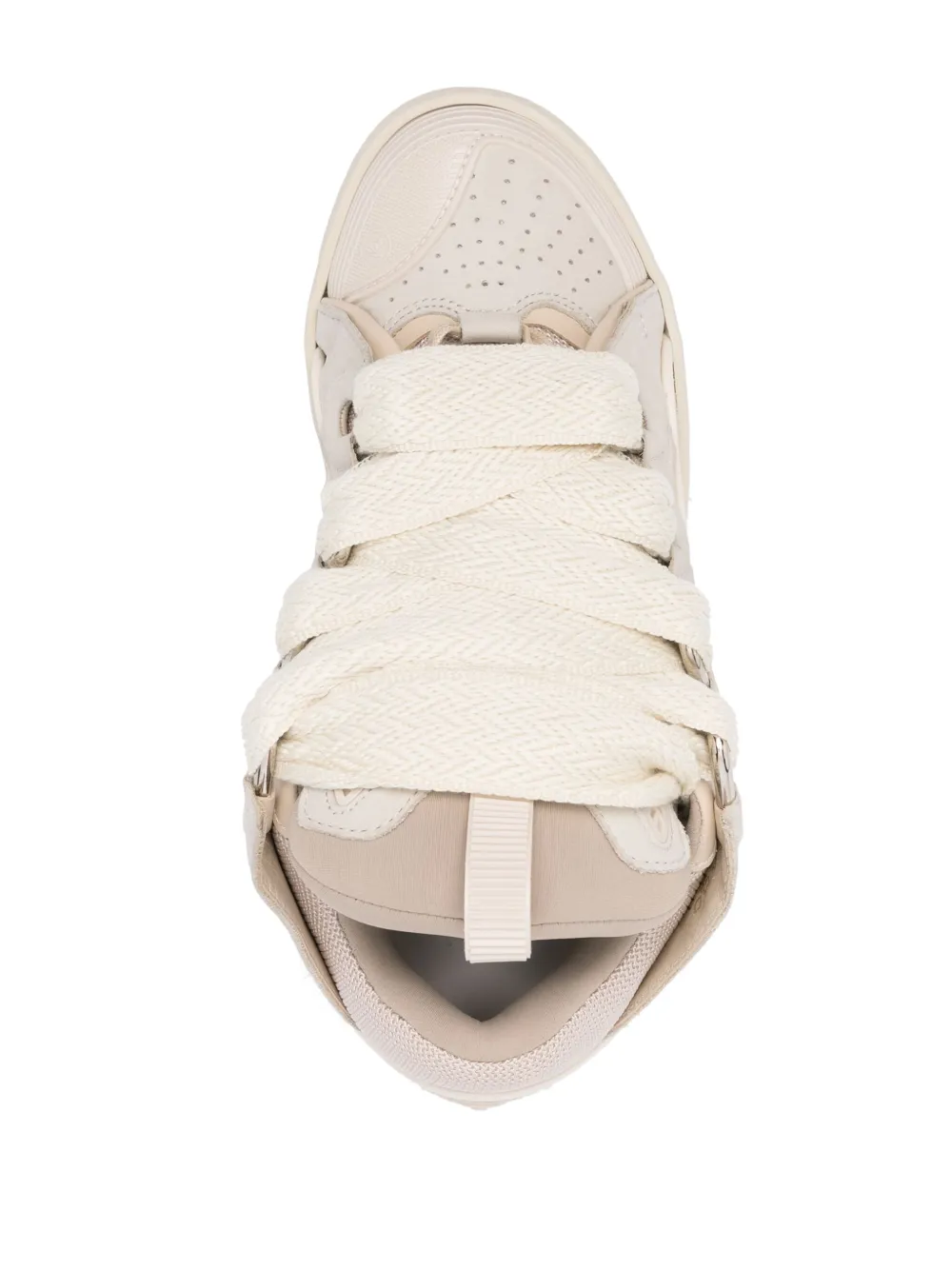Lanvin Curb leren sneakers Beige