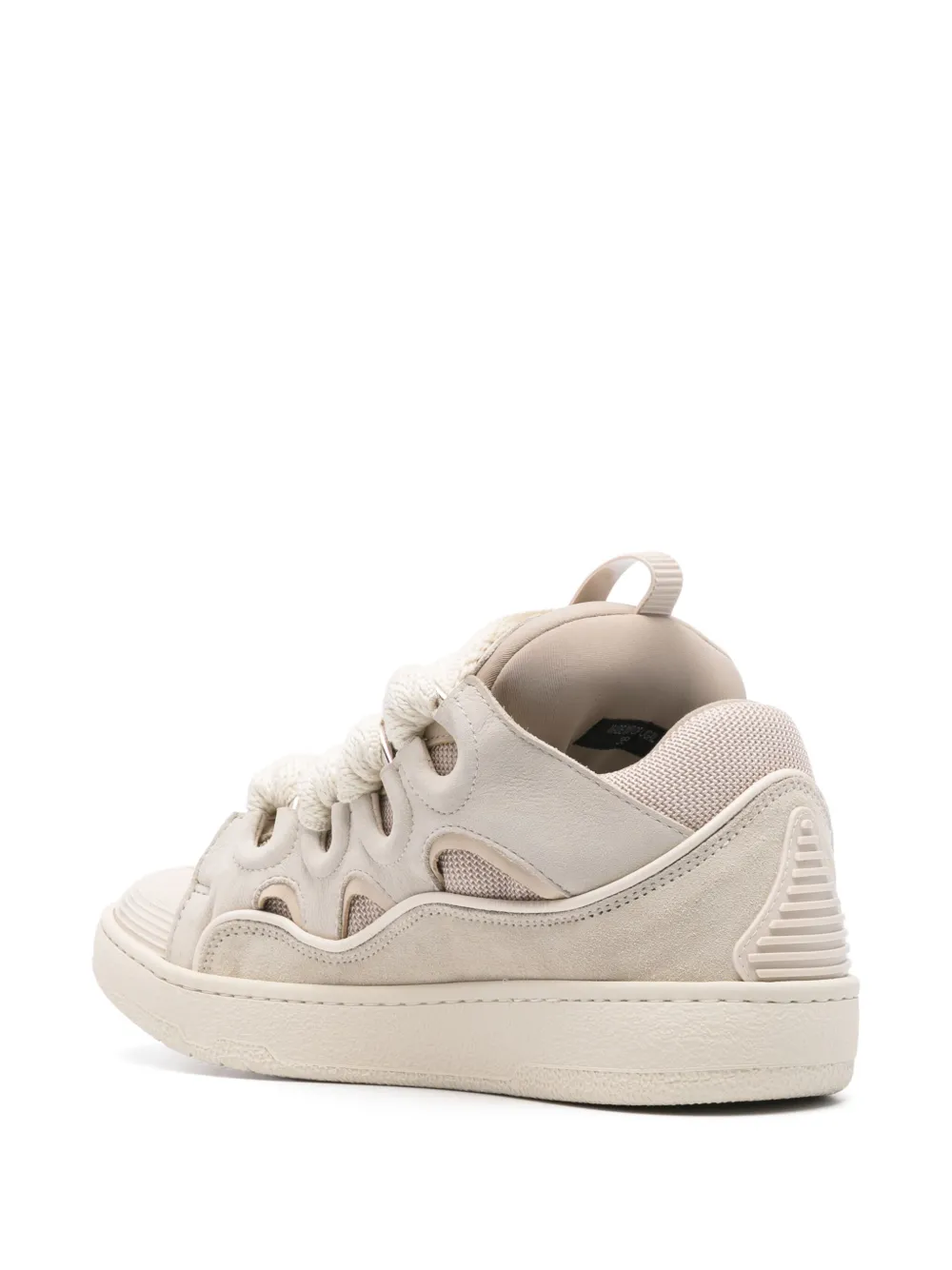 Lanvin Curb leren sneakers Beige