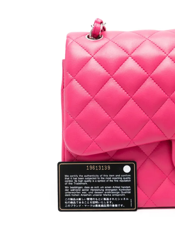 CHANEL Pre-Owned Jumbo Leather Shoulder Bag | Pink | FARFETCH