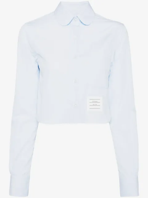 Thom Browne camisa corta con parche del logo