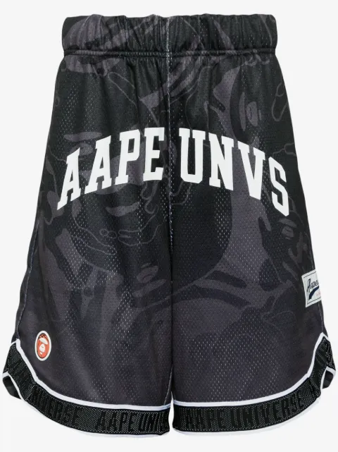AAPE BY *A BATHING APE® træningsshorts med logotryk