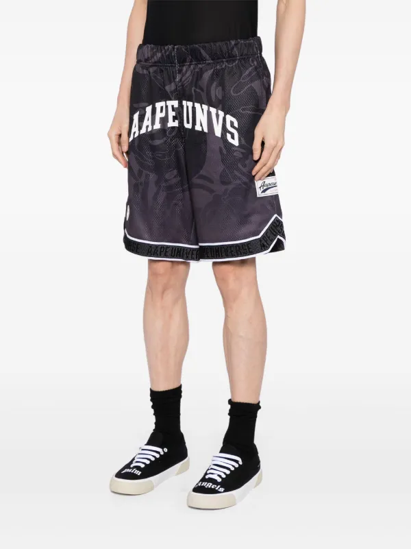 AAPE BY *A BATHING APE® logo-print Track Shorts | Black | FARFETCH