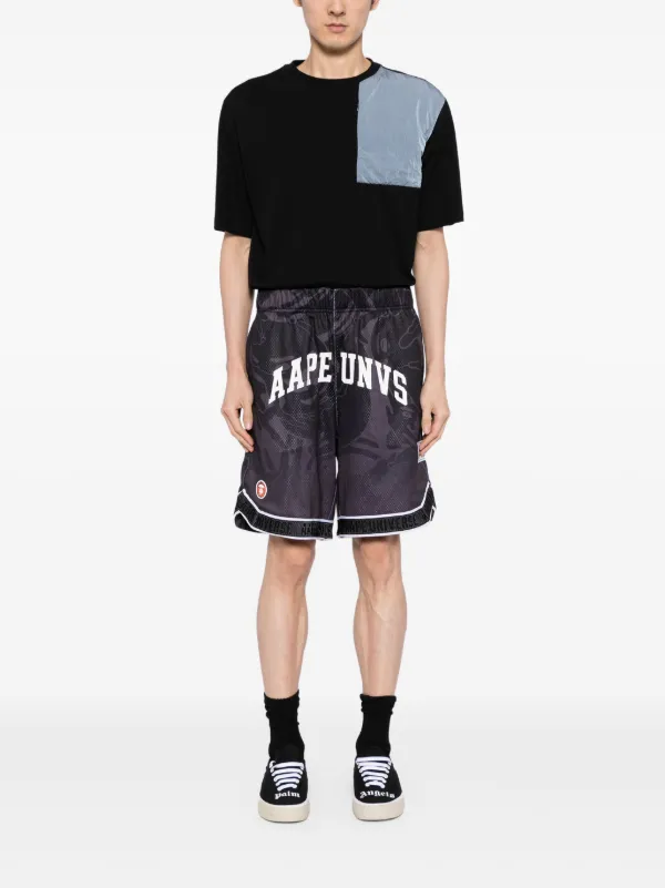 AAPE BY *A BATHING APE® logo-print Track Shorts | Black | FARFETCH