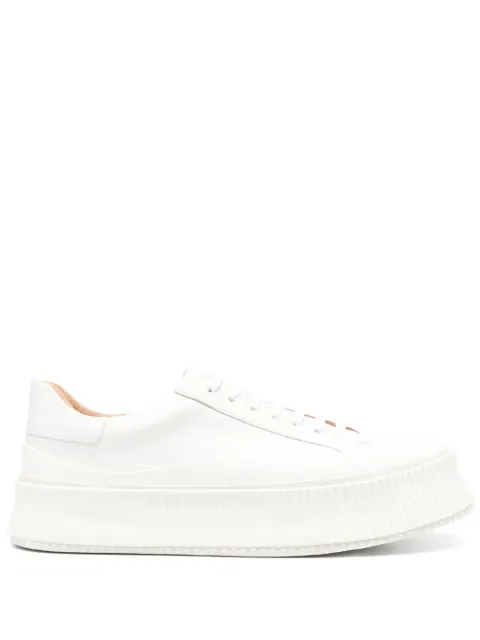 Jil Sander tenis con agujetas y plataforma