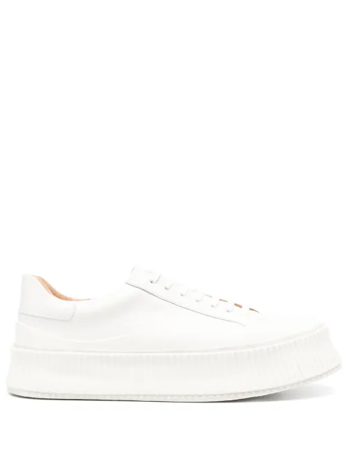 Baskets en cuir à plateforme - Jil Sander - Modalova