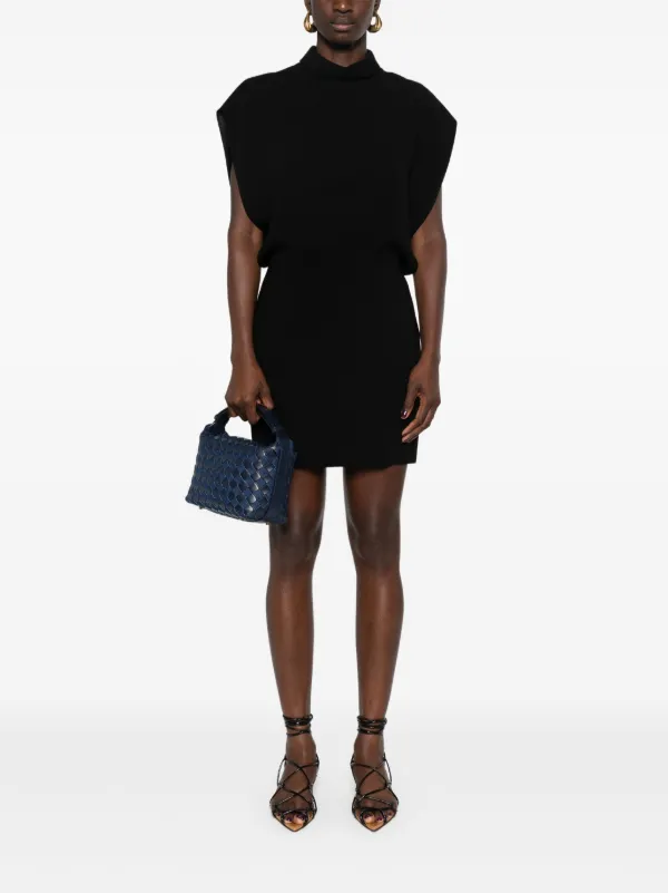 【関税＆送料込み】Max Mara 'Querce' Dress Max Mara Querce Cady Minidress | Black | FARFETCH OM