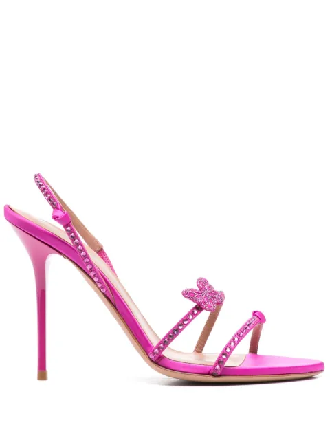 Blumarine 110mm butterfly-appliqué sandals