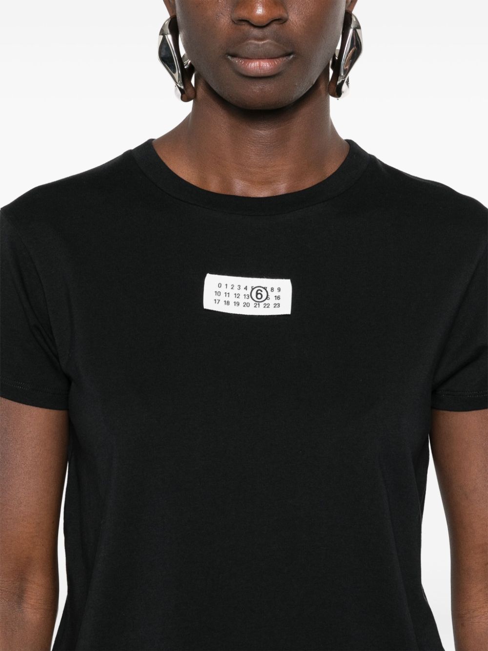 MM6 Maison Margiela numbers-patch cotton T-shirt Women