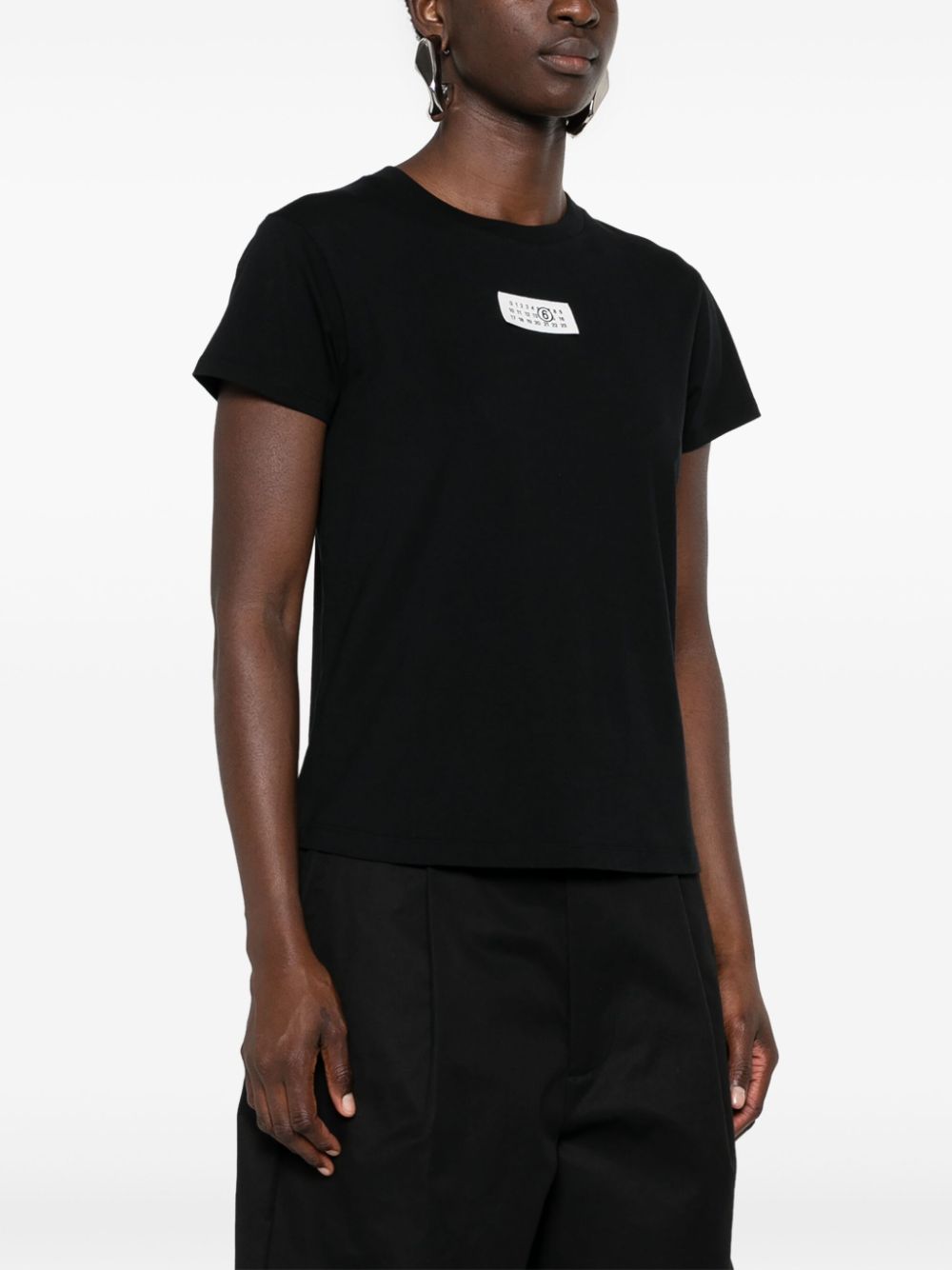 MM6 Maison Margiela numbers-patch cotton T-shirt Women