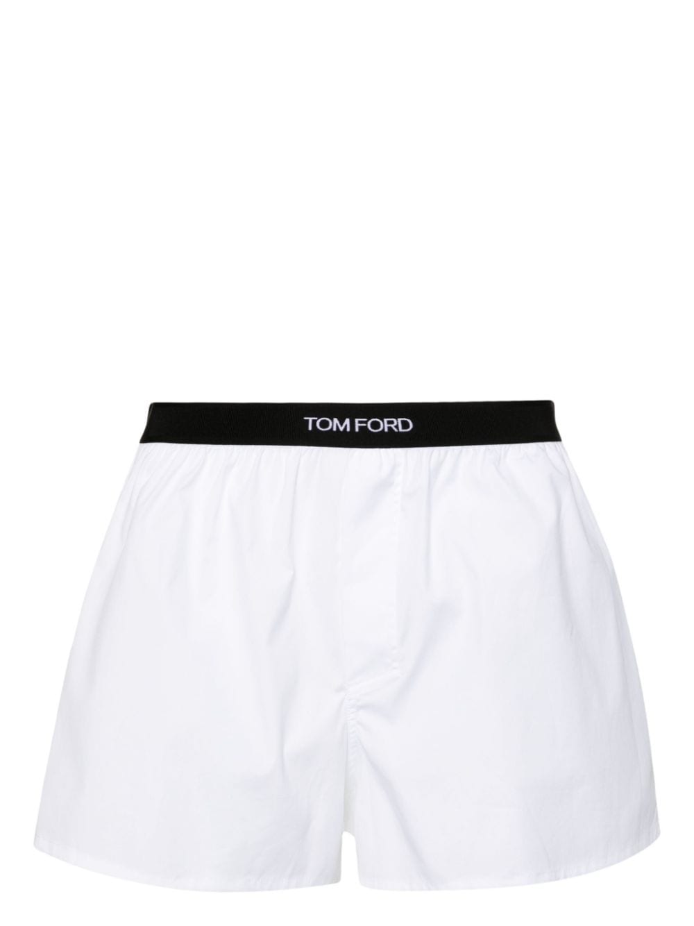 Tom Ford Logo-waistband Boxer Shorts In White