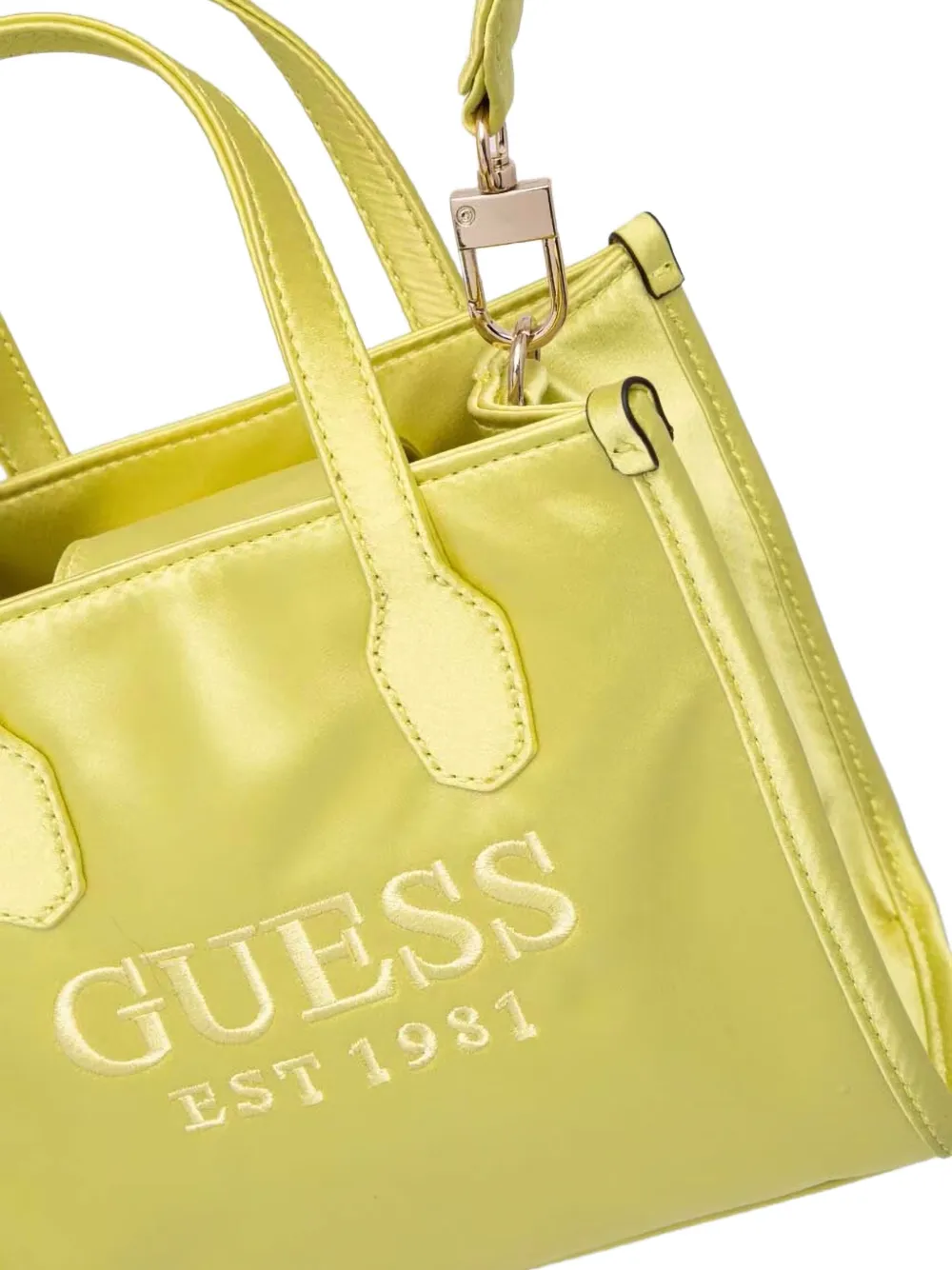 GUESS USA Mini-shopper met logo-reliëf Groen