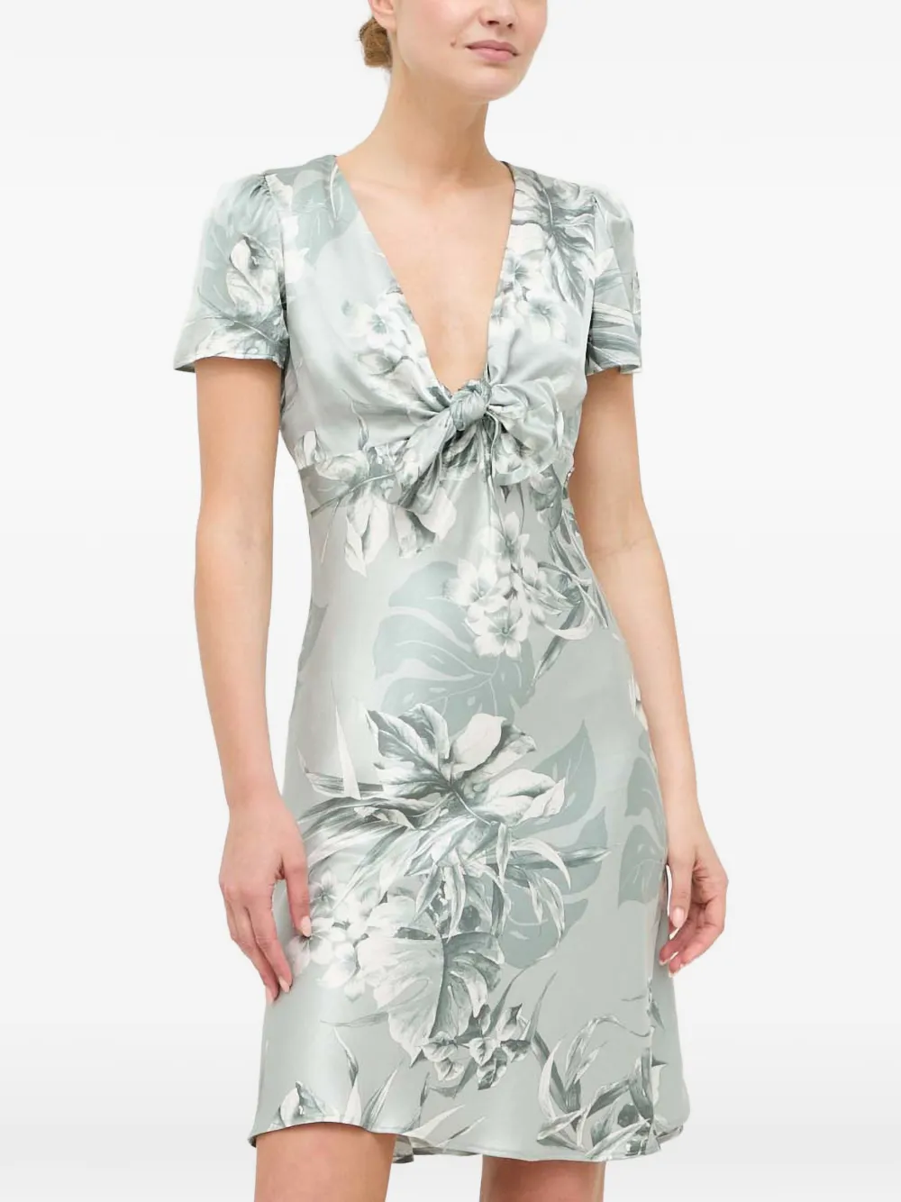 GUESS USA Abito corto con stampa a fiori - Blu