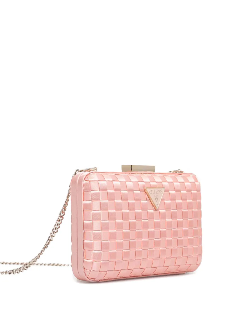 GUESS USA logo-plaque clutch bag - Roze