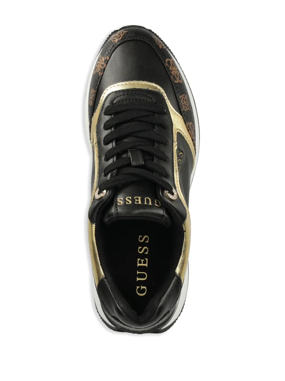 Guess shoes black and gold outlet