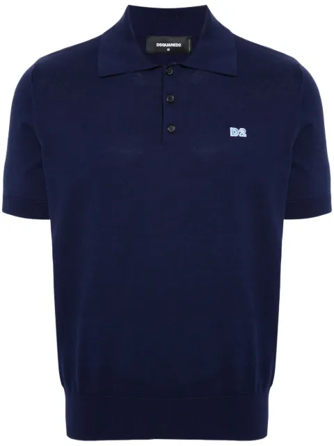DSQUARED2 playera tipo polo con logo bordado