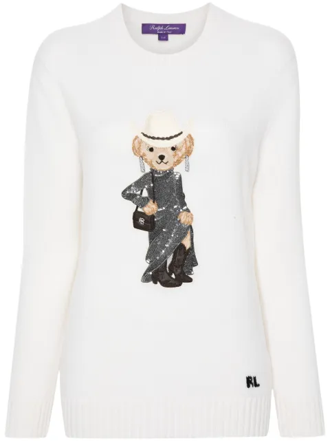 Ralph Lauren Collection Polo Bear-embroidered jumper
