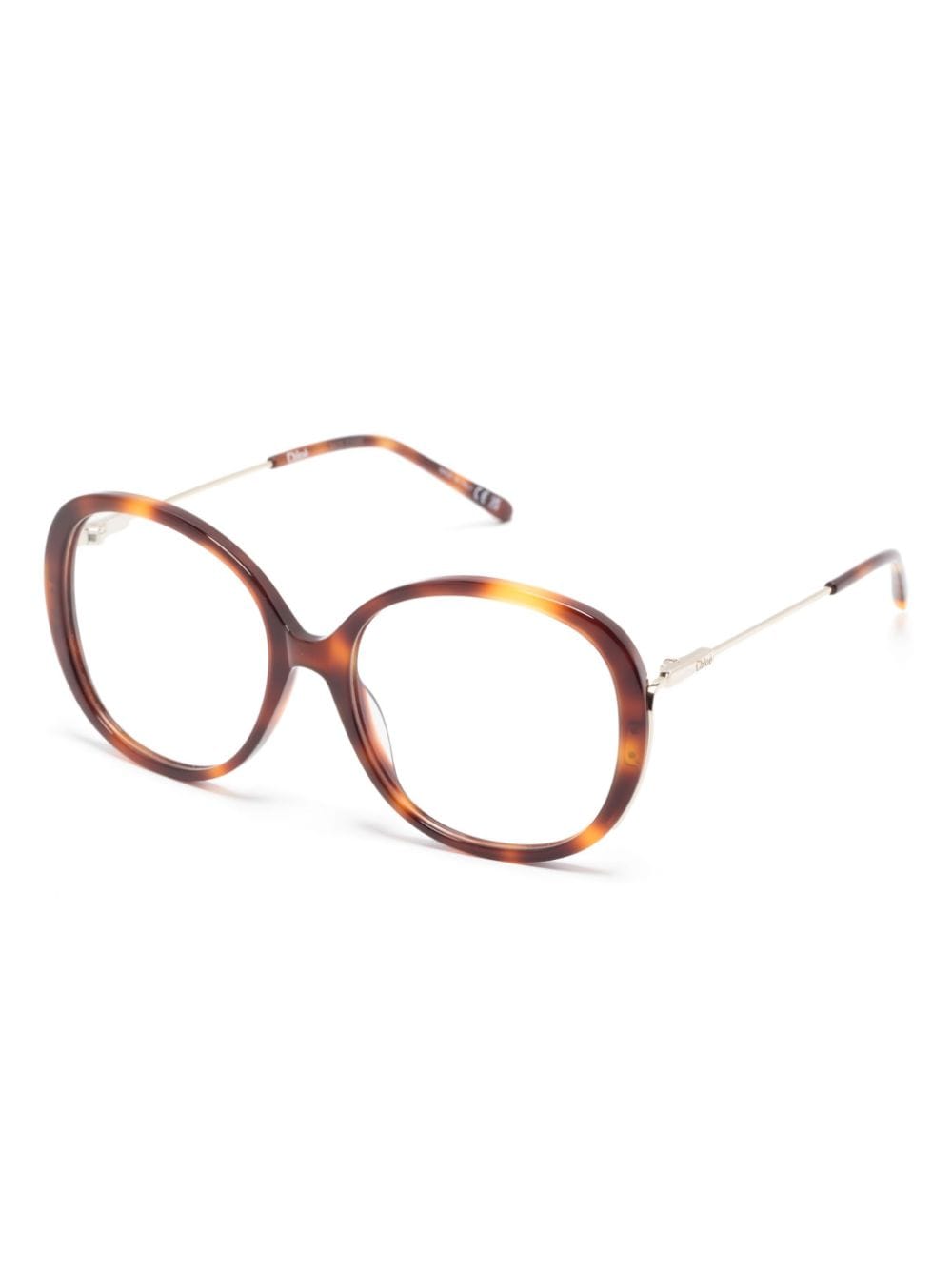 Chloé Eyewear Bril met oversized montuur - Bruin