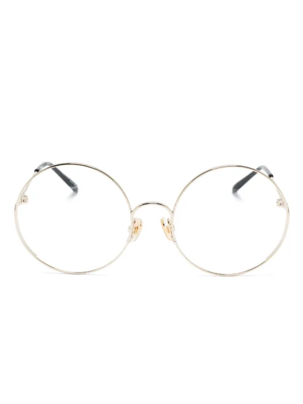 Sepulveda Round Optical Glasses Gold Frame Glasses Round