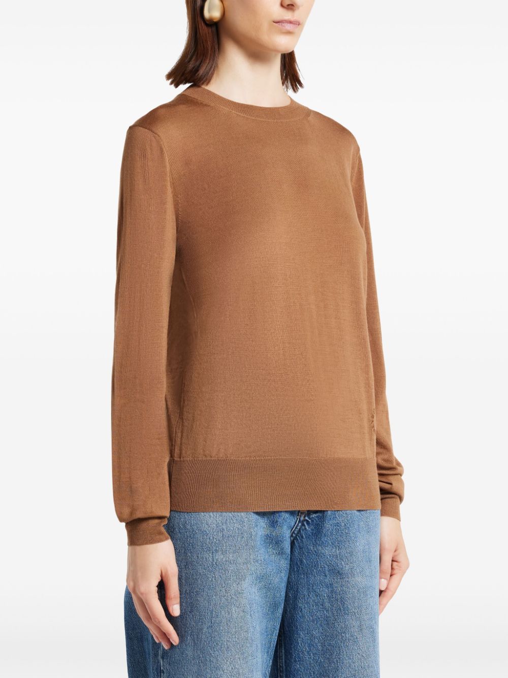 Shop Stella Mccartney Fine-knit Jumper In Neutrals