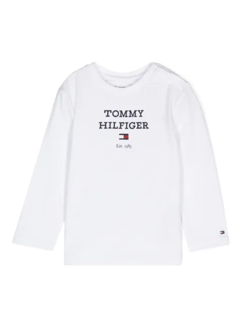 Tommy Hilfiger Junior logo-print long-sleeve T-shirt
