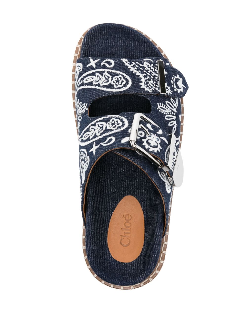 Chloé Rebecca denim sandalen Blauw