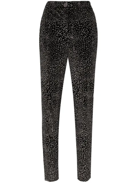 Genny animalier velvet trousers