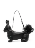 Thom Browne squirrel-motif leather shoulder bag - Black