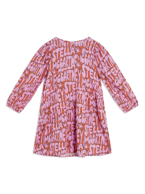 Stella McCartney Kids logo-print woven dress