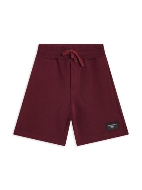 Dolce & Gabbana Kids shorts deportivos con aplique del logo