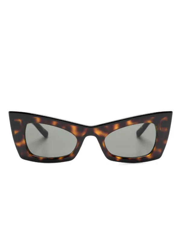 SAINT LAURENT ブラウン キャットアイ サングラス Saint Laurent Eyewear キャットアイ サングラス | ブラウン