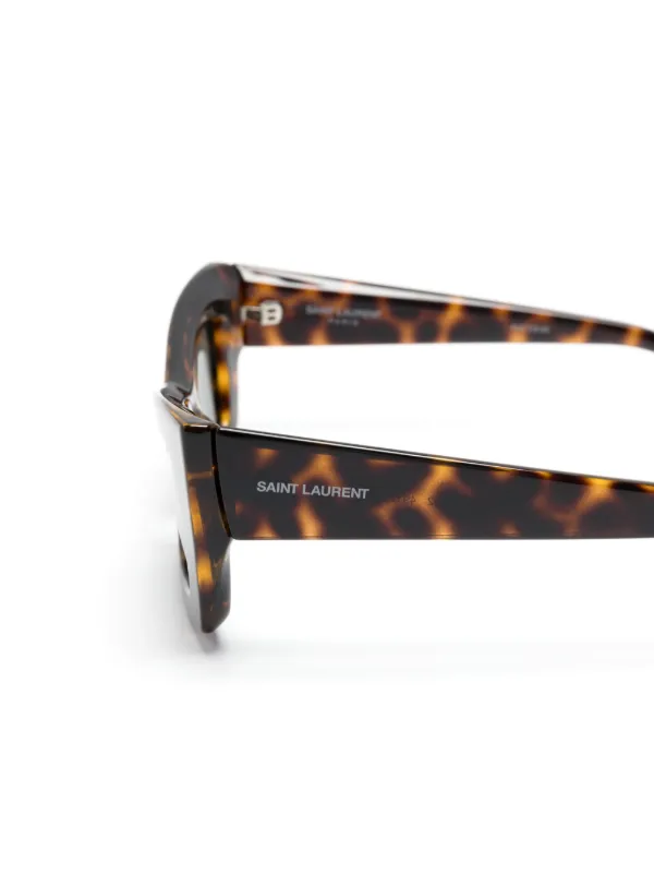 SAINT LAURENT ブラウン キャットアイ サングラス Saint Laurent キャットアイ サングラス ブラウン | Lyst
