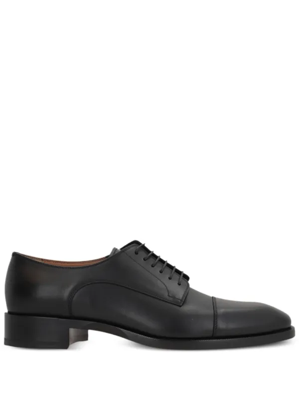 Christian Louboutin Panelled Classic Derby Shoes Black FARFETCH AO