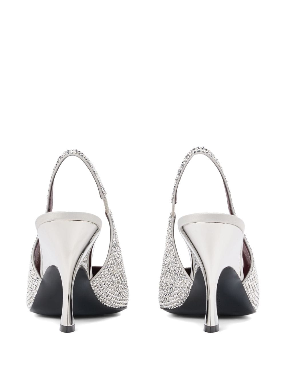 Shop Stella Mccartney 90mm Elsa Pumps In Silver