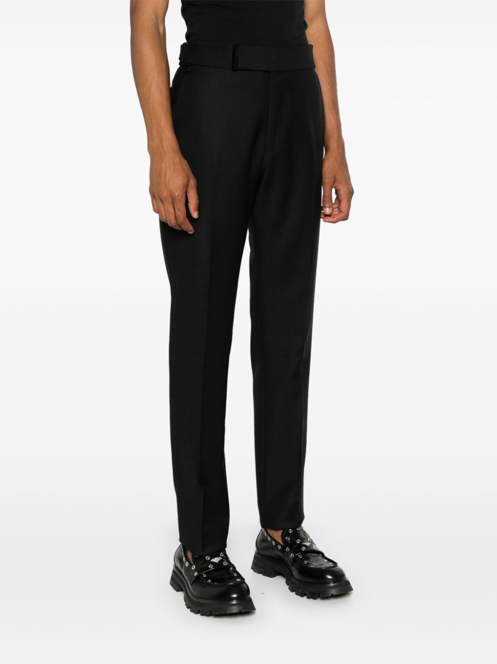 TOM FORD GRAIN DE POUDRE TAILORED TROUSERS 