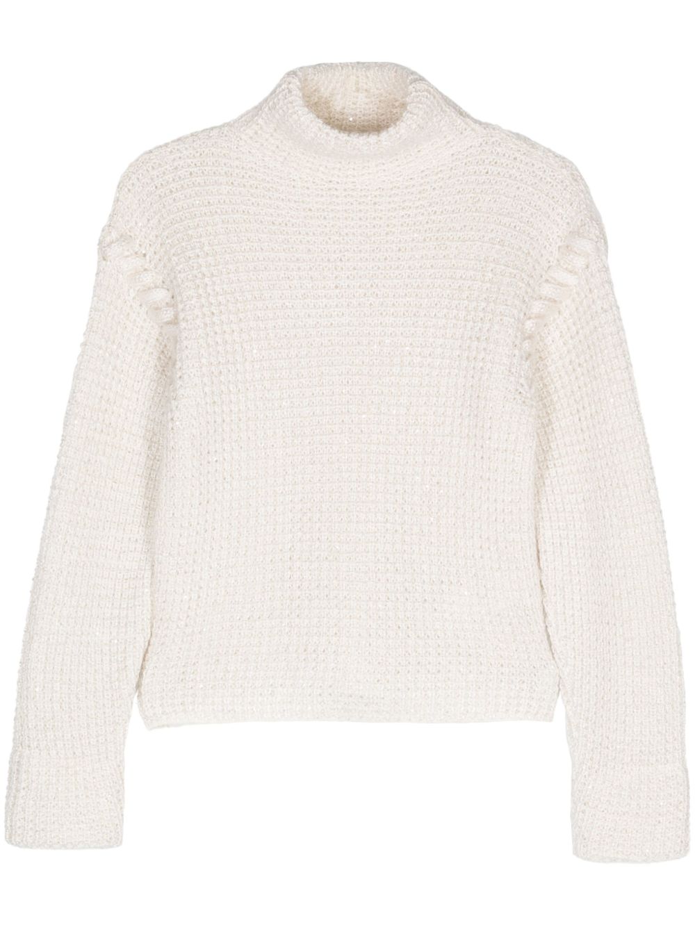 Genny turtleneck sweater - White