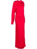 Genny satin maxi dress - Red