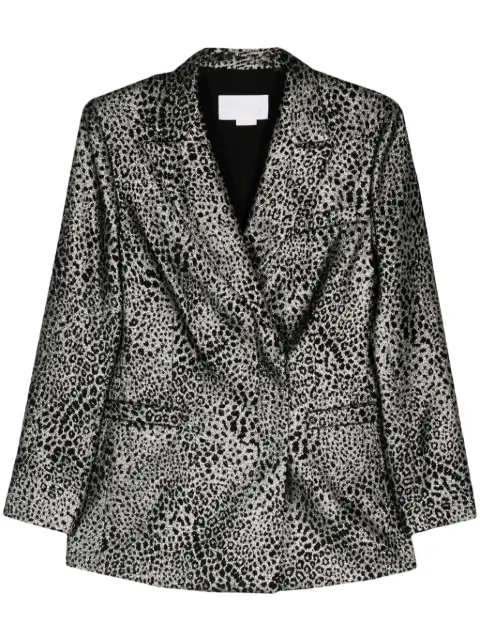 Genny blazer con doble botonadura Animalier