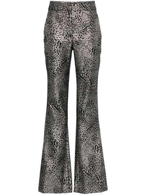 Genny animalier lurex trousers