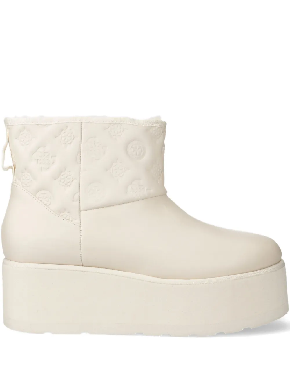 GUESS USA logo boots White