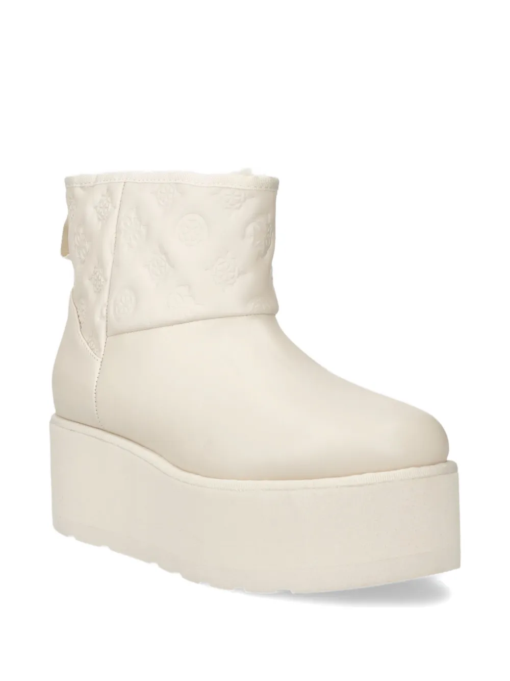 GUESS USA logo boots White