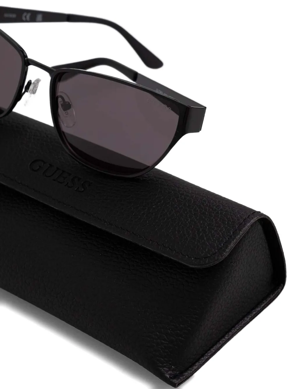 GUESS EYEWEAR Zonnebril met rechthoekig montuur Zwart